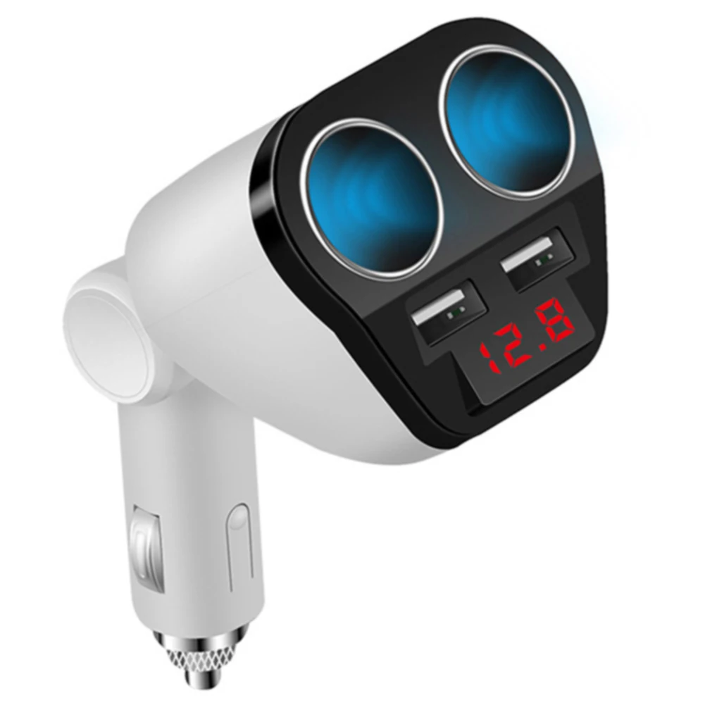 Socket Power Plug Universal Charger Cigarette Lighter Double Splitter Mini Auto Adapter Durable ABS Accessories Dual USB 12V 24V |