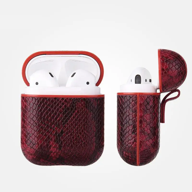 Ostart Новые Роскошные Наушники кожаный защитный чехол для Apple AirPods зарядный чехол