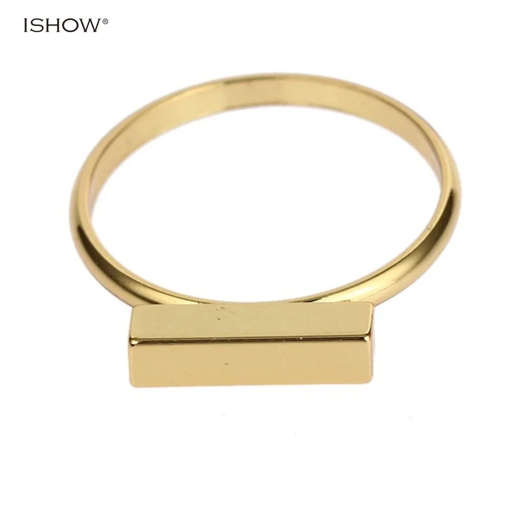 Boho простой бар кольцо Медь современный Gypsy нежный укладки Геометрическая Золотое