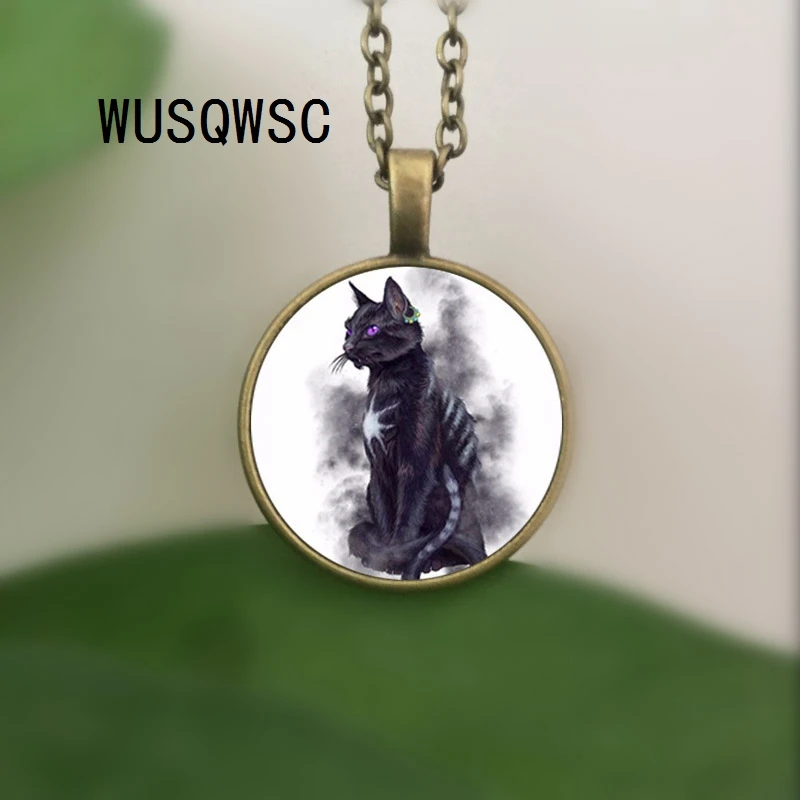 WUSQWSC 1 шт./лот круглый кулон в виде кота сидхе мифологическое Очаровательное