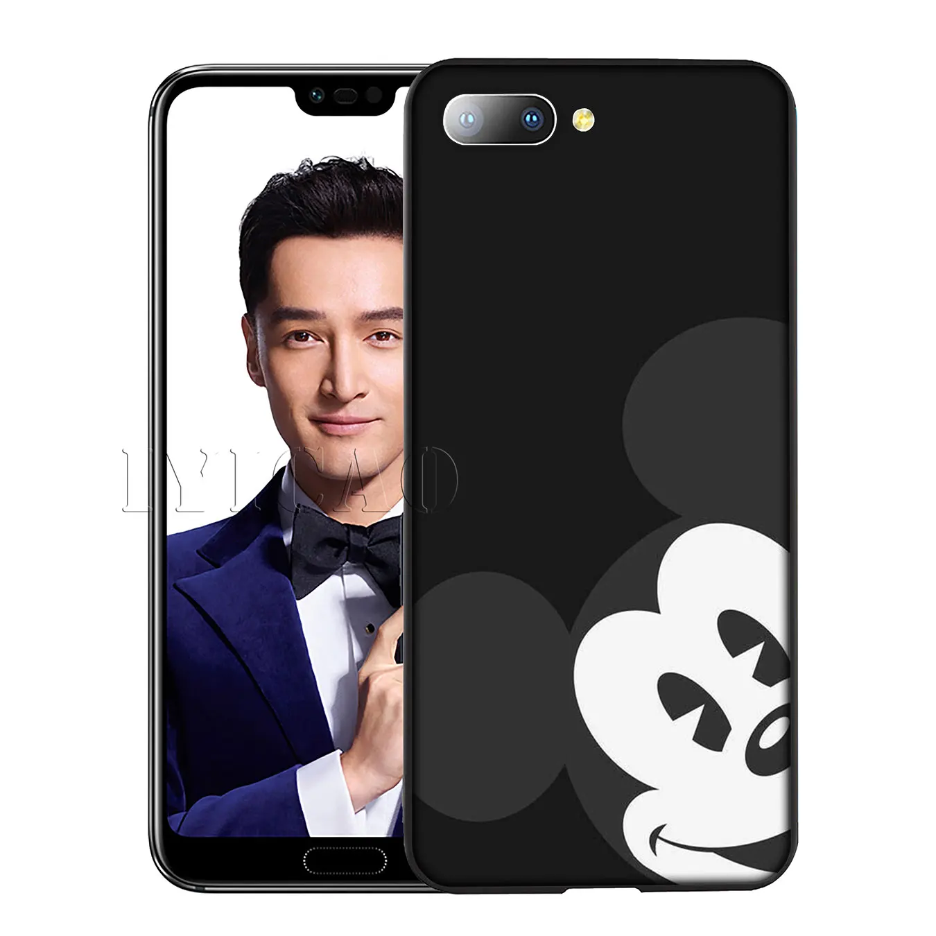 IYICAO Mickey Mouse Silicone Soft Case for Huawei Y7 Y6 Prime Y9 2018 Honor 8C 8X 8 9 10 Lite 6A 7C 7X 7A Pro |