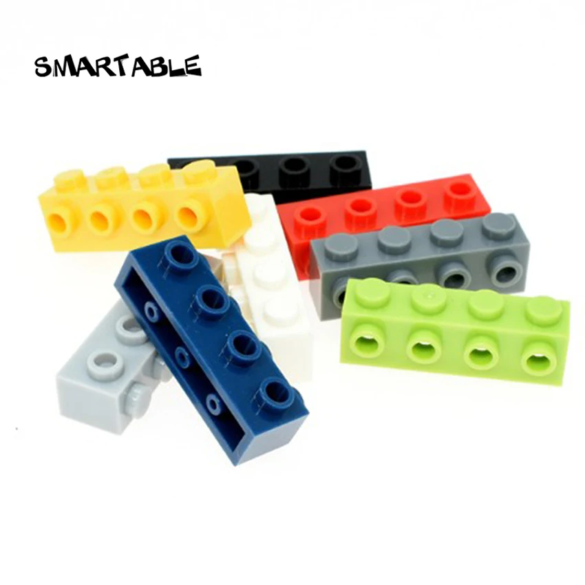 Специальный технический кирпич Smartable 1x4 с 4 шпильками на одной стороне