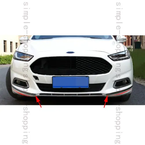 2 шт. декоративная накладка на передний бампер из стали для Ford Fusion Mondeo 2013 2016|trim