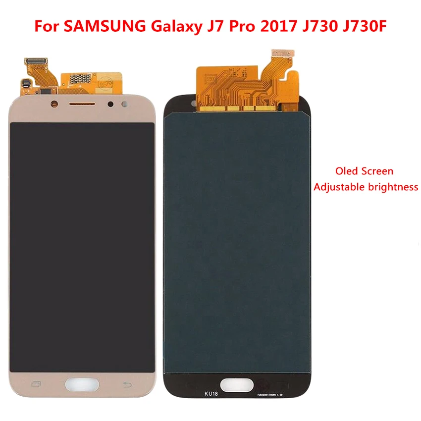Super Amoled ЖК дисплей Экран для samsung Galaxy J7 Pro 2017 J730 J730F с Сенсорный экран Digitizer