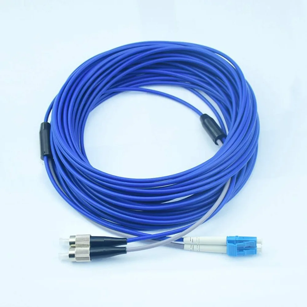 

10meters Armored Multimode Duplex Fiber Optic Cable(62.5/125)- LC to SC