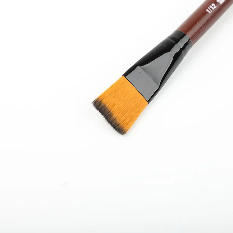 6Pcs High Quality Artist Nylon Hair Wooden Handle Watercolor Acrylic Oil Paint Brush Set For Drawing Painting Art Supplies | Канцтовары