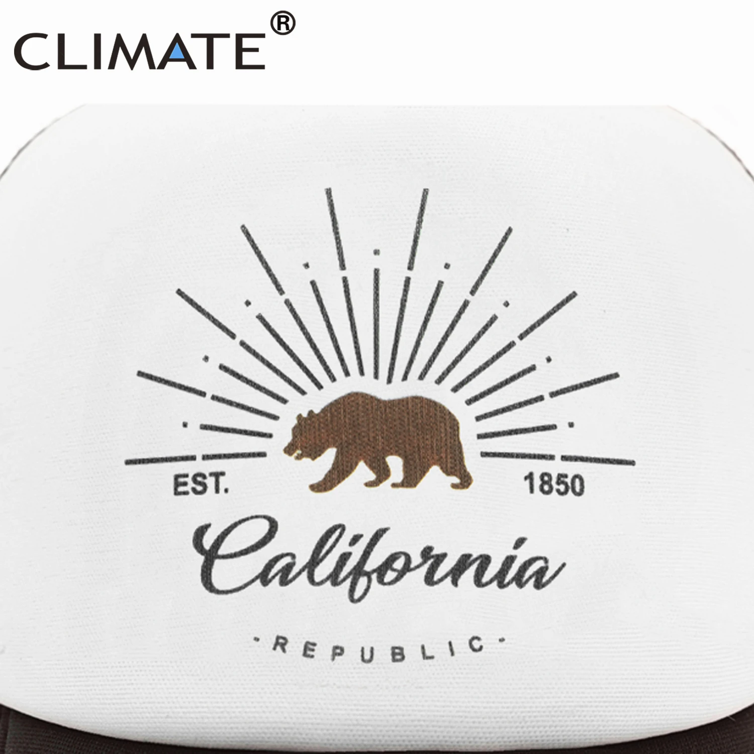 CLIMATE California Trucker, Кепка с изображением медведя, флага California, мужская, женская, хип-хоп, забавная Кепка, бейсбольная кепка, крутая, летняя, сетчатая Кепка
