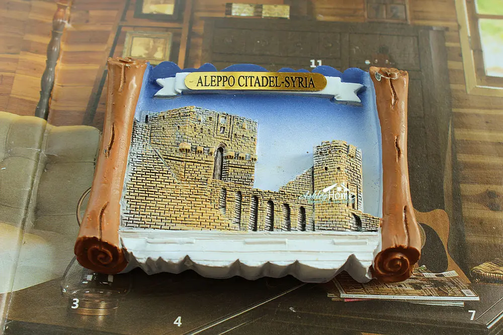 Сирия Алеппо цитадель туристический сувенир для путешествий 3D магнит на