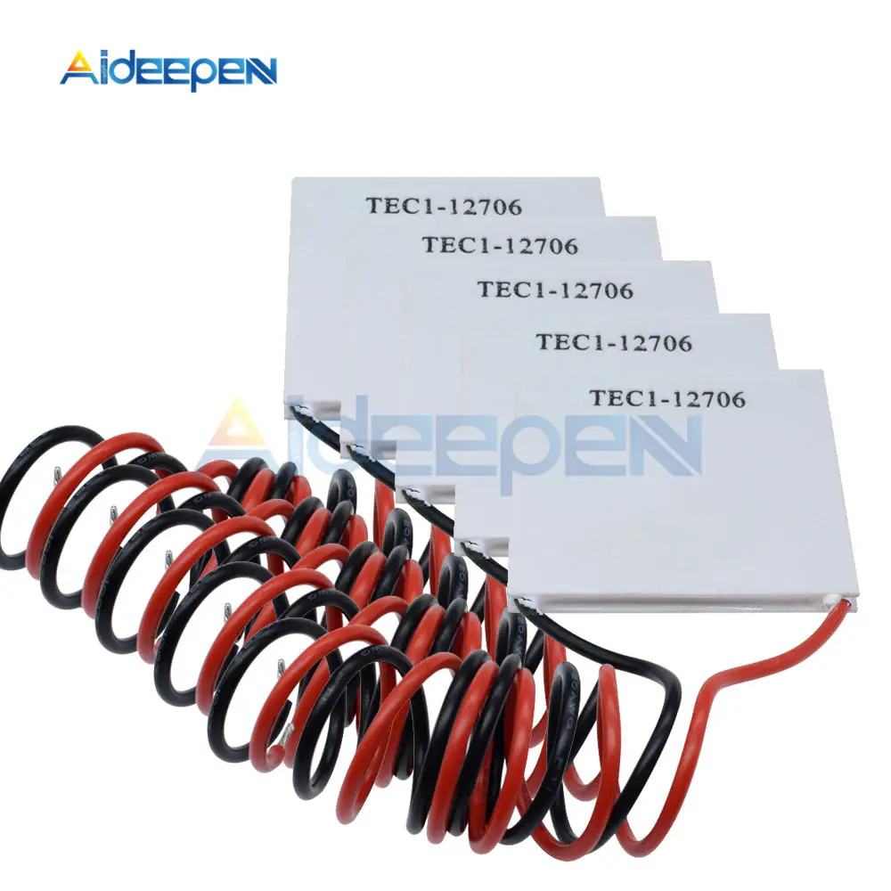 5 шт. TEC1 12706 TEC Термоэлектрический охладитель Peltier TEC112706 радиатор в виде пластины