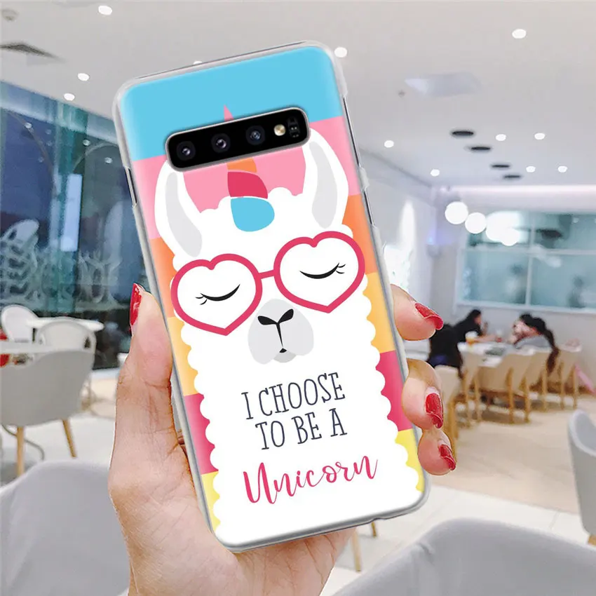 Милый ламы Альпака чехол для телефона для samsung Galaxy S10e S10 плюс S7 S8 S9 Plus, Note 8, 9, 10, плюс S10 5G M20 M30 жесткий чехол Coque