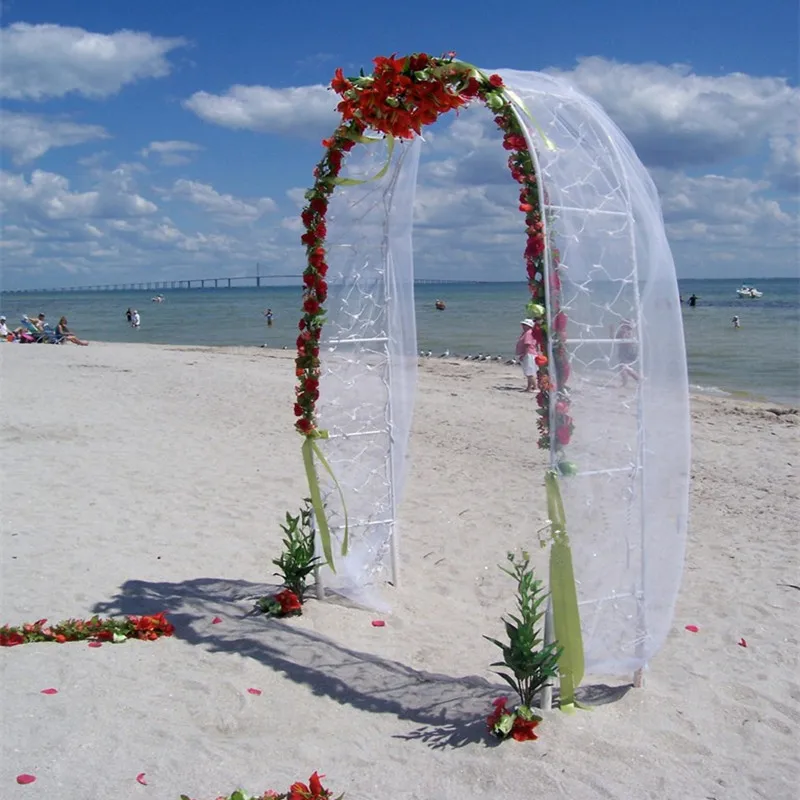 Белая свадебная металлическая АРКА железная подставка для сада цветов