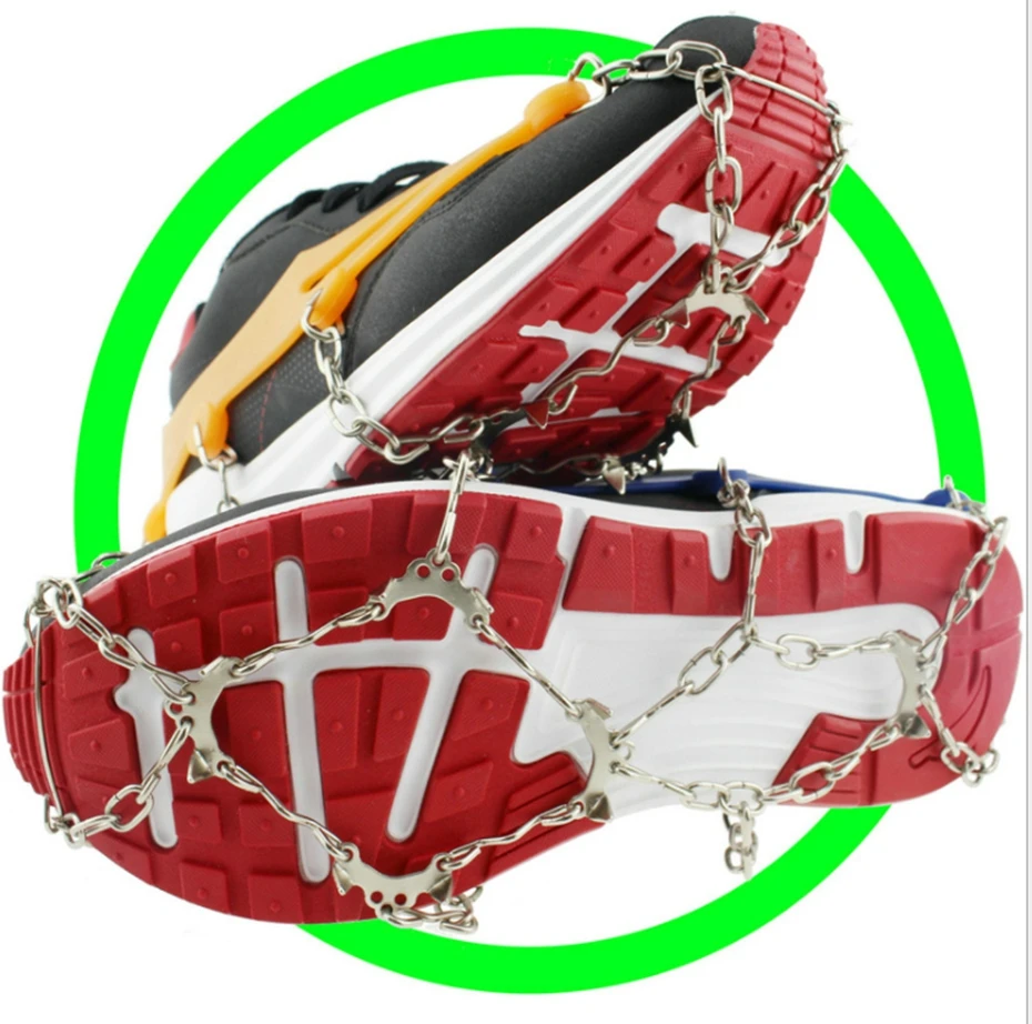 

YINGTOUMAN Outdoor 8-Teeth Bundled Crampon Ice Gripper Hiking Climbing Equipment Ice Gripper Cleats Crampon Anti Slip Ice Shoes