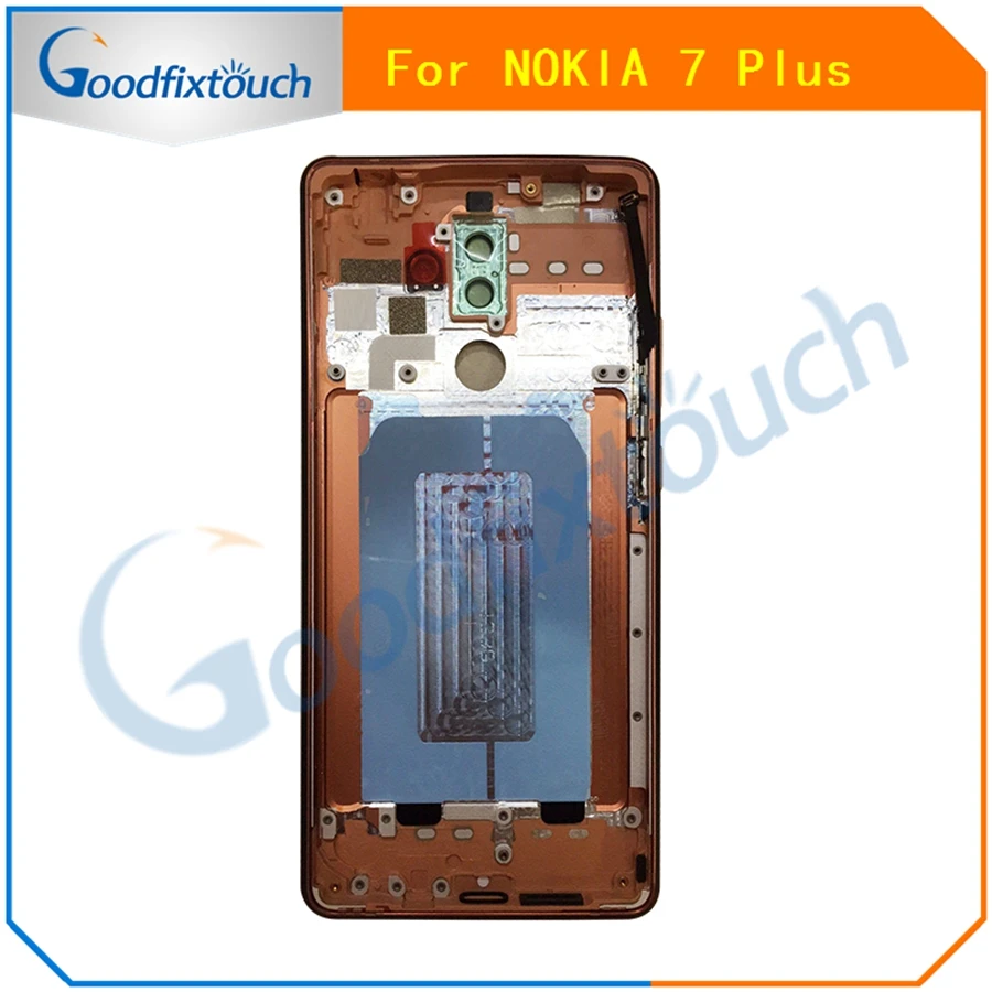 6 0 дюйма для Nokia 7 Plus P Корпус задняя крышка батареи запасные части черный|Корпусы и