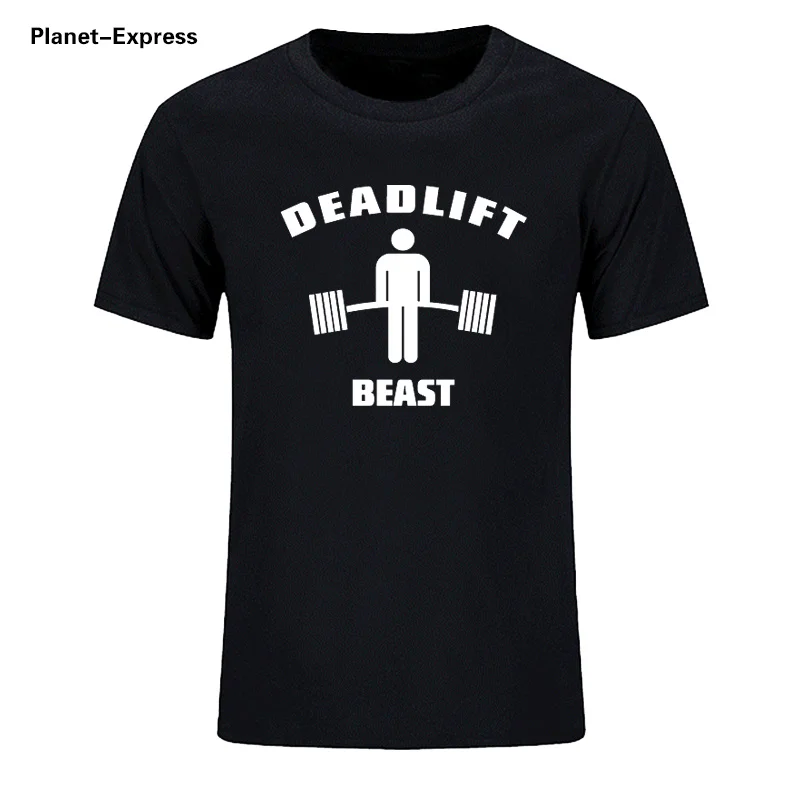 Футболка для тяжелой атлетики Мужская хлопковая футболка с коротким рукавом