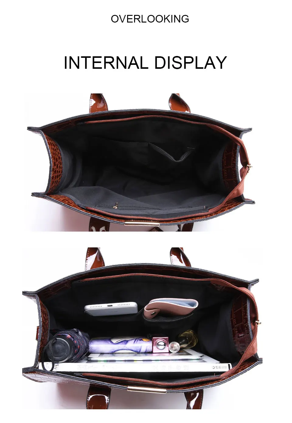 HJPHOEBAG новая женская сумка с крокодиловым узором женские сумки-мессенджеры сумки через плечо женские кожаные сумки YC196