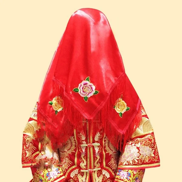 K 80cm diamond cotto 10 видов конструкций Древняя китайская Свадебные рыжие вуаль и Xi Cheng Hanfu Аксессуары свадебные реквизит аксессуары - Цвет: K 80cm diamond cotto