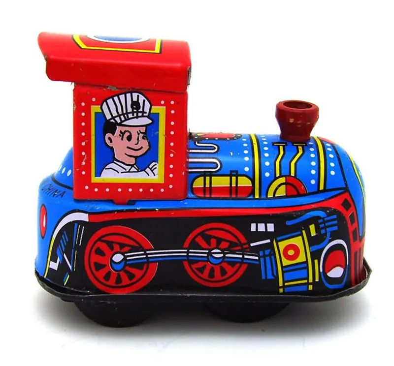 Локомотив пожарная машина Робот коллекция оловянные игрушки классический