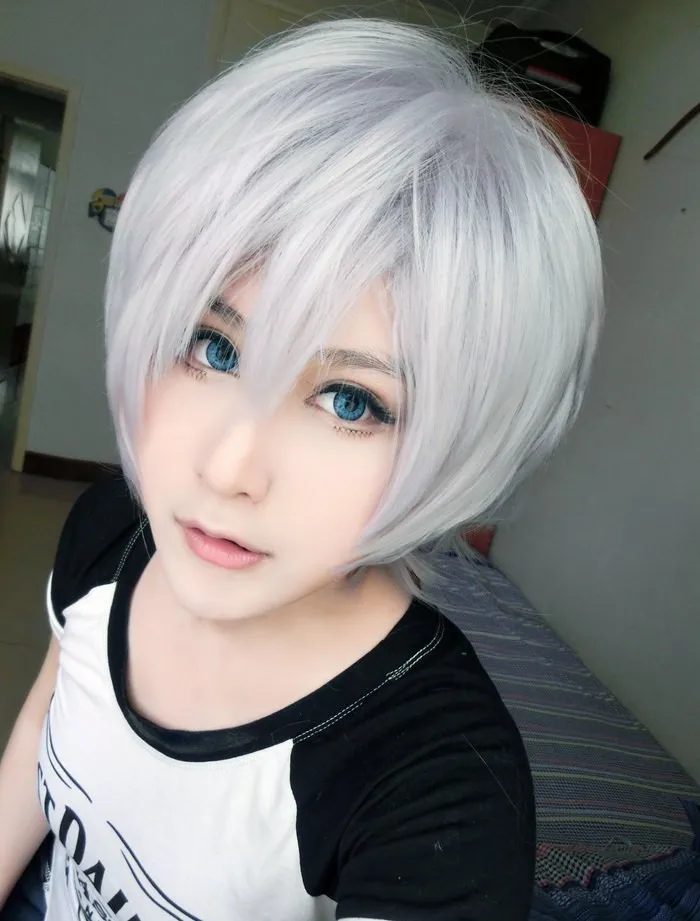 MCOSER японский 30 см короткий синтетический парик для косплея высокотемпературное волокно 270A