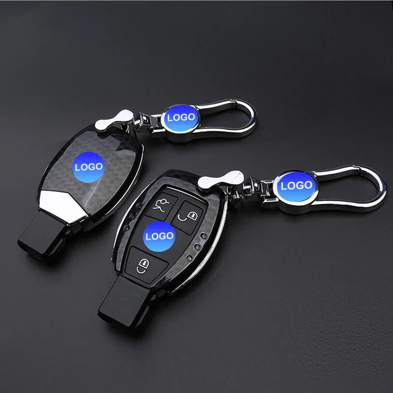 Новый 3 цвета карбоновый дизайн автомобильный чехол для ключей Benz модный стиль
