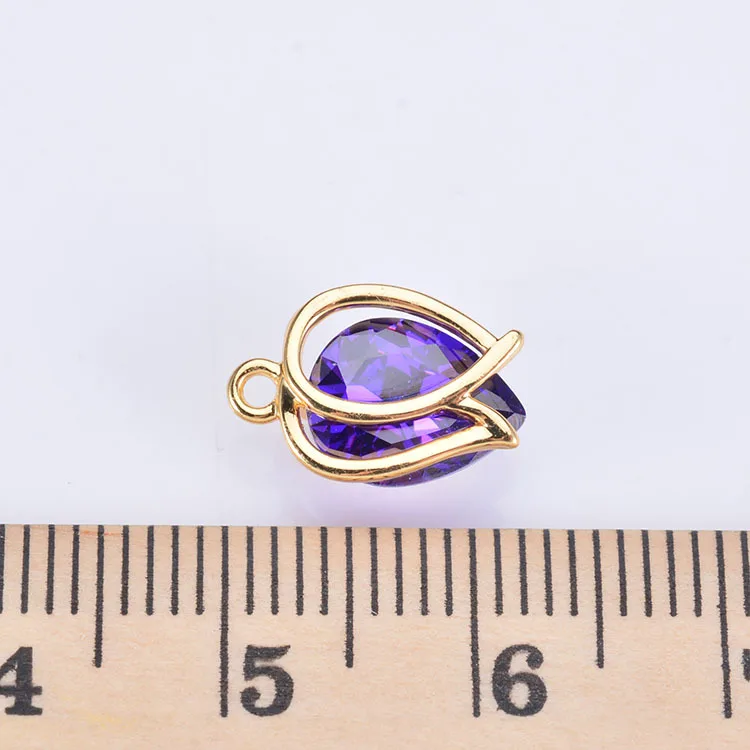 Оригинальный полый пресноводного синего циркония кулон в виде ягоды аксессуары