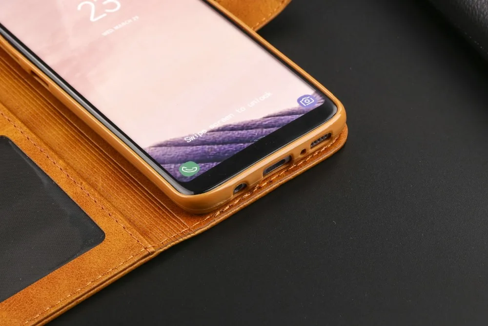 Роскошный кожаный чехол-книжка с магнитным отделением для карт для samsung S10 S10e S9 S8 S7 S6 Edge Plus Note 8 9 S10 Lite чехол-кошелек для телефона