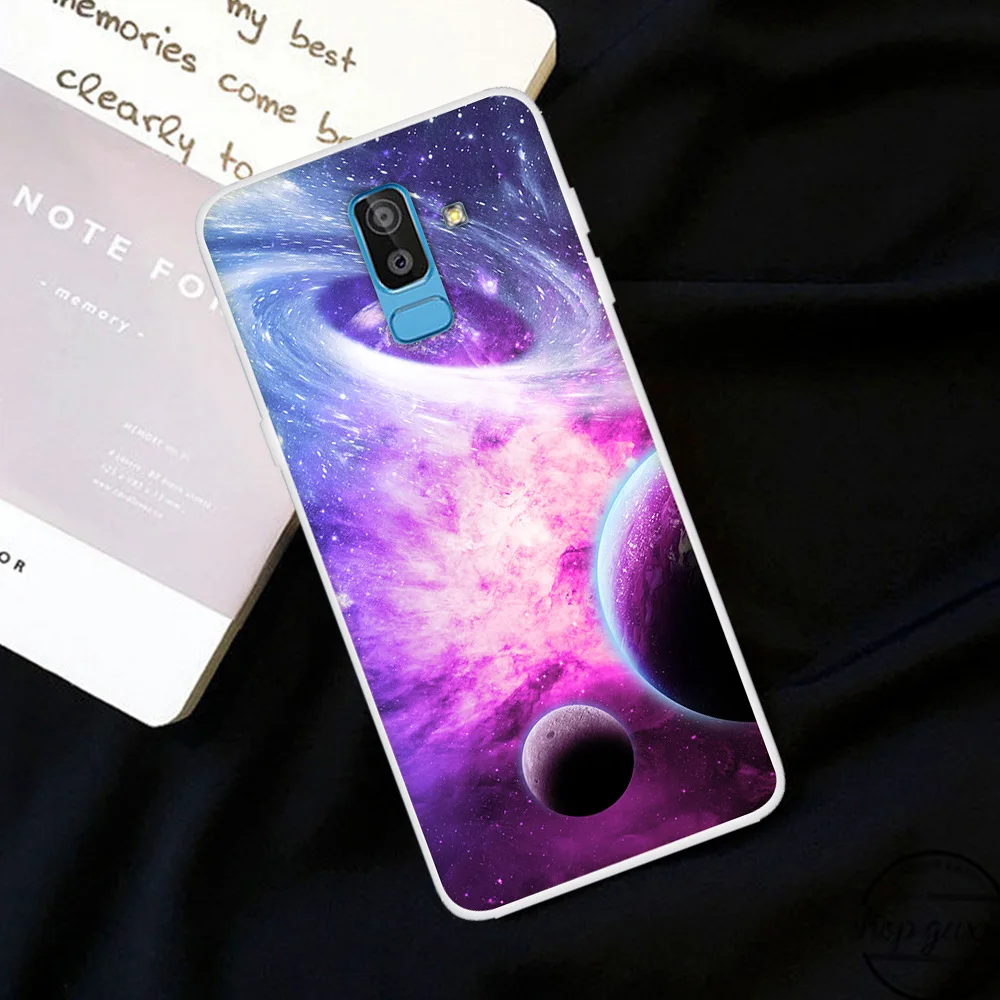 Чехол для телефона Samsung Galaxy J8 2018 мягкий чехол с рисунком звездного неба EU j810 j810f
