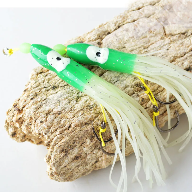 Тома 3 шт./лот Колеблющаяся блесна приманка рыболовные крючки силиконовые