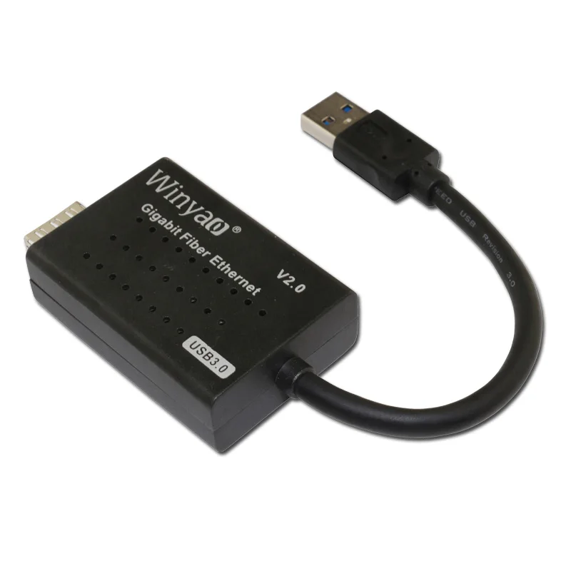 Сетевой адаптер Winyao USB1000F USB 3 0 Gigabit Fiber Ethernet SFP NIC 1000 Мбит/с SX/LX трансивер Realtek RTL8153