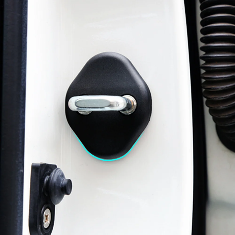 Отделка дверного замка автомобиля 4 шт. защитный чехол для KIA RIO K2|cover antenna|lock computerlock