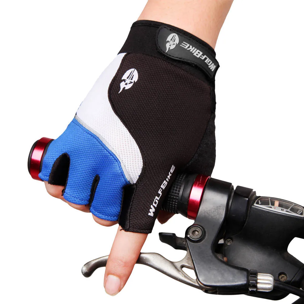 Профессиональный волк Велосипед Марка MTB без пальцев Фитнес Guantes гель