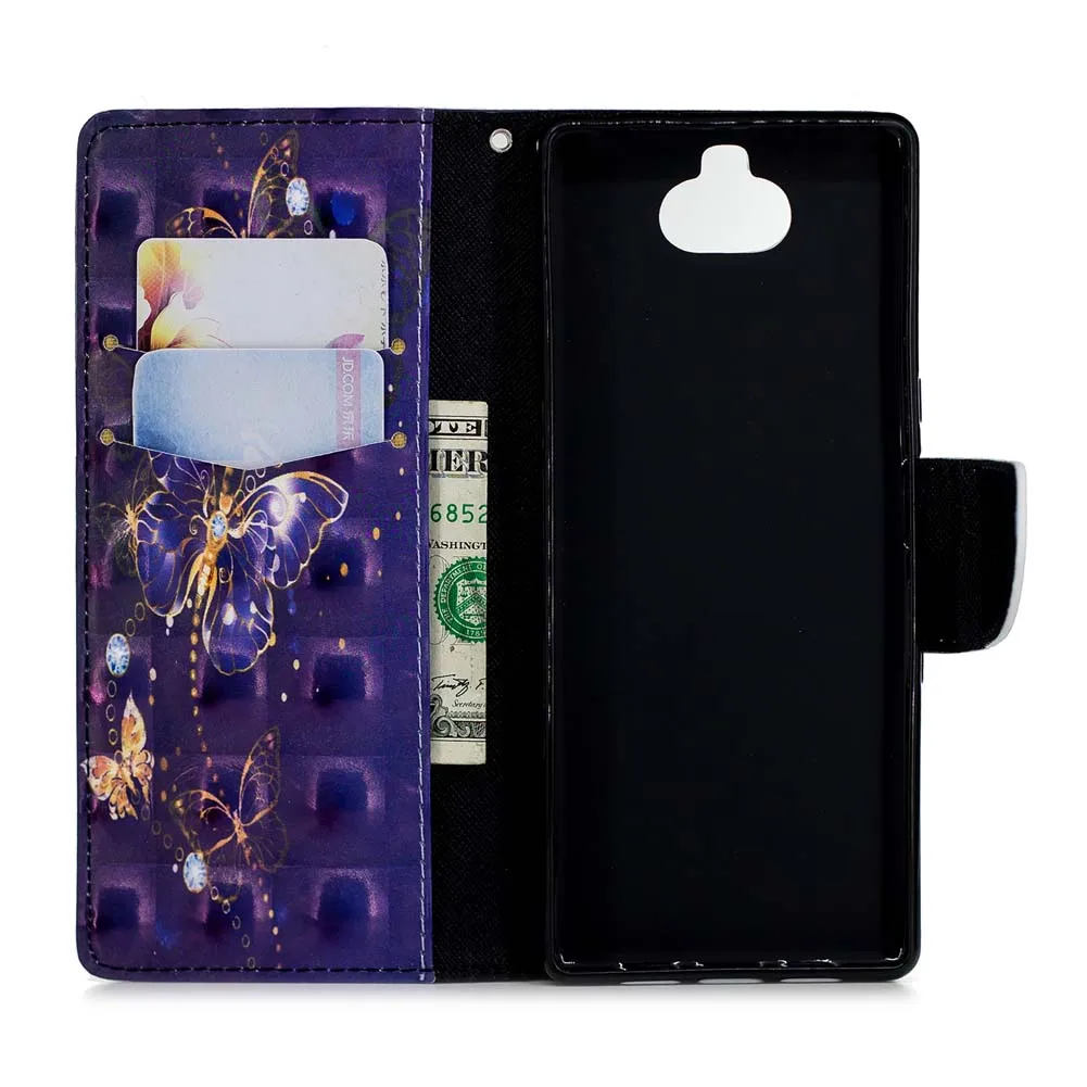 3D чехол для Sony Xperia 10 I3113 I3123 I4113 I4193 Xperia10 Чехол Флип кожаный XA3 I 3113 3123 4113