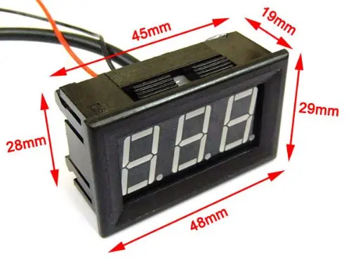 0 56 &quotDC 12V 24V синий светодиодный цифровой термометр-55c до 125c измеритель