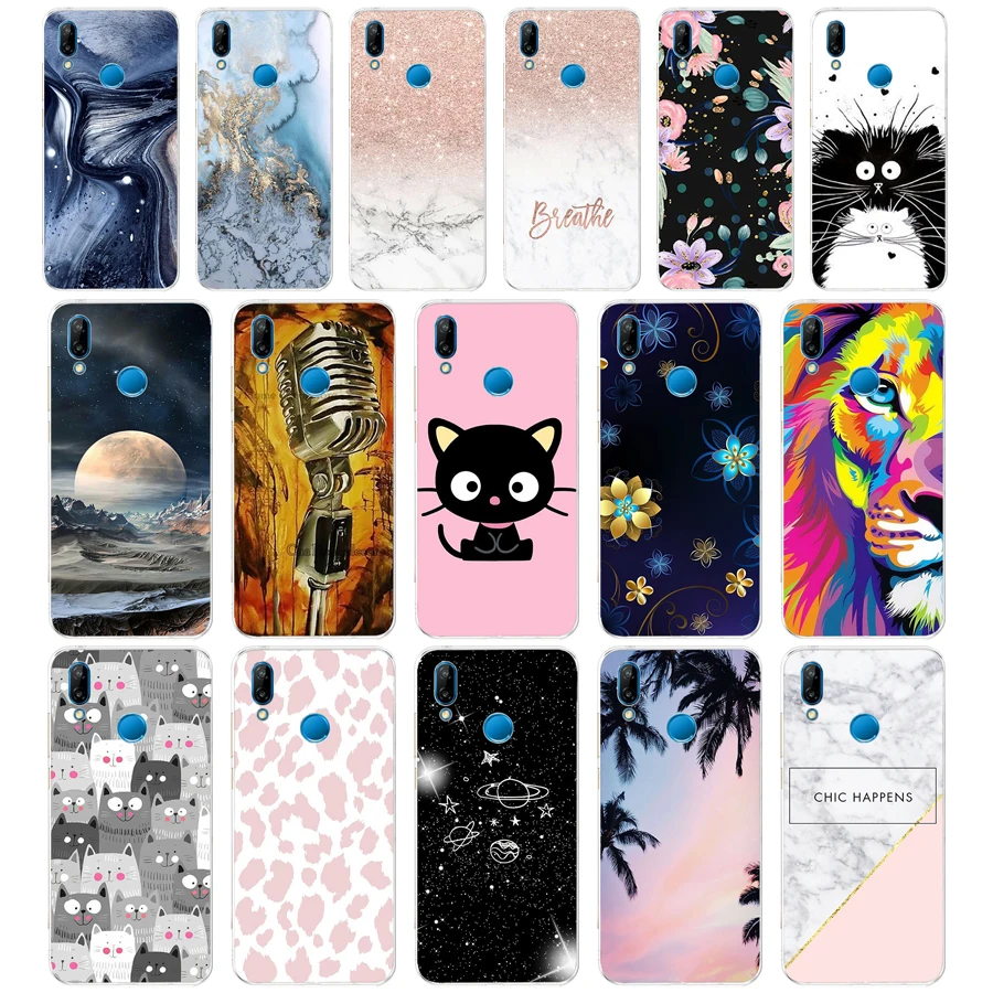 Силиконовый чехол для huawei Nova 3 3i мягкий из ТПУ задняя крышка телефона Nova3 nova3i