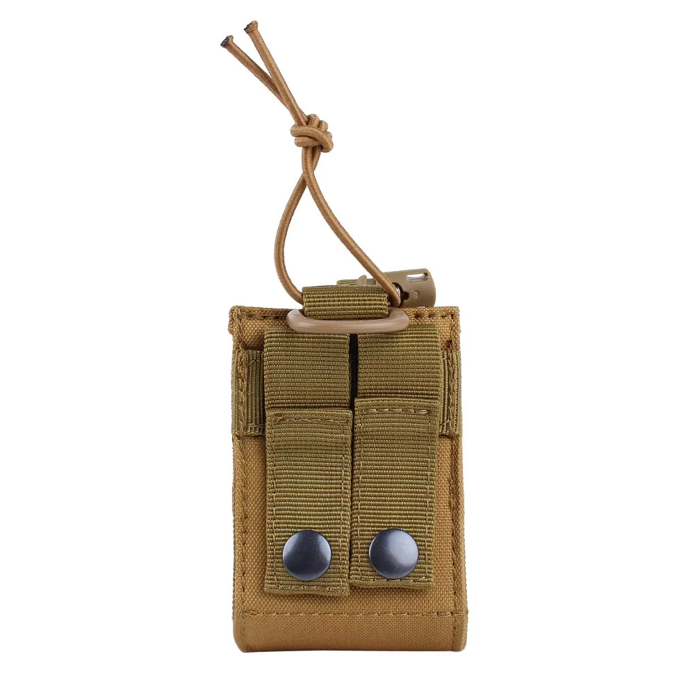 Tactical Molle Walkie Talkie Pouch Interphone Storage Bag Outdoor Molle Radio Pouch for Military Use Walkie-Talkie Case Holder