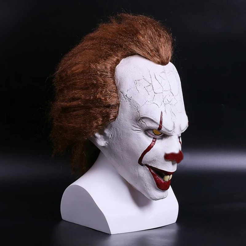 2017 фильм Stephen King's It маска Джокера фотоклоуна страшные маски для Хэллоуина|mask