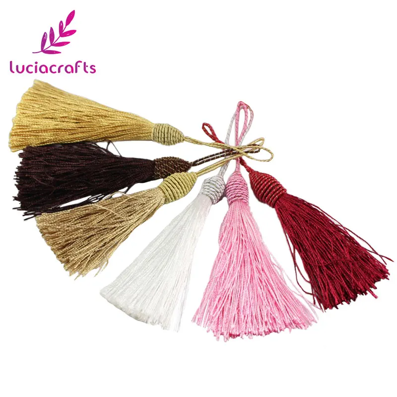 Lucia crafts 2 шт./Партия 15 см разные цвета Праздничная кисточка DIY сумка для одежды подвесные материалы аксессуары I0107