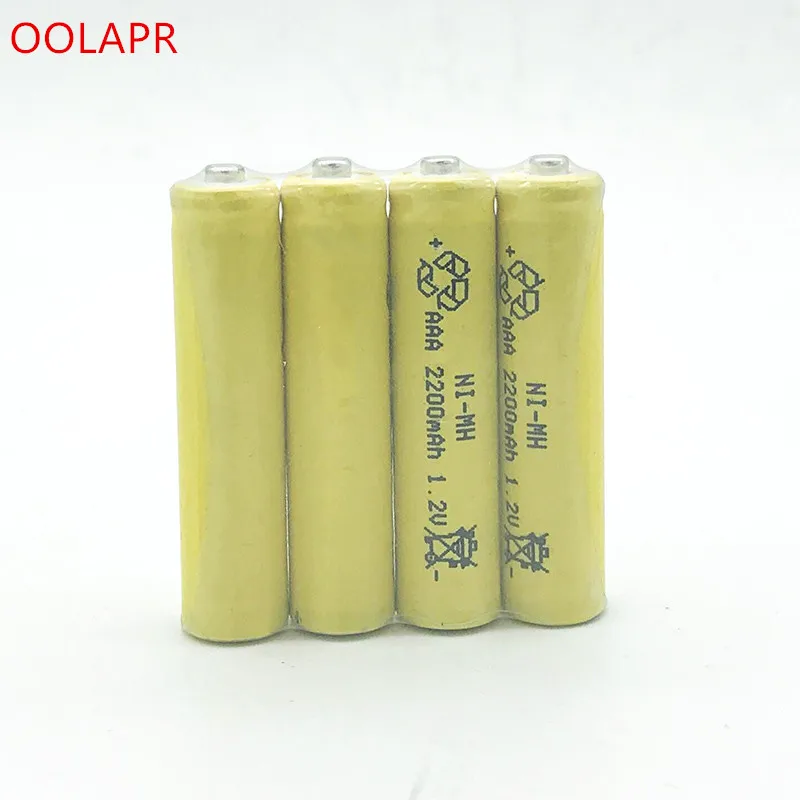 10X AAA 2200mAh OOLAPR 1,2 V аккумуляторная батарея Ni-MH 1,2 V аккумуляторная батарея 3A - Цвет: 10pcs