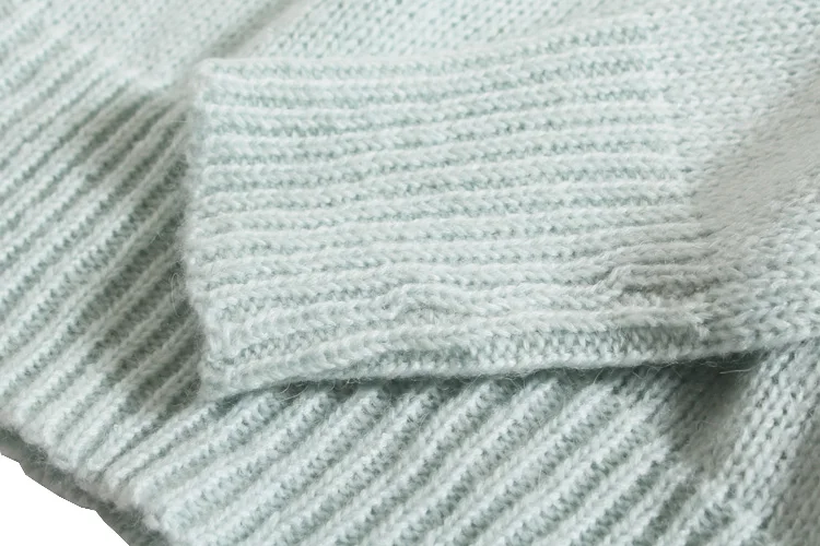 Cakucool блестками половина Свитер с воротником Для женщин Роскошные блестящие