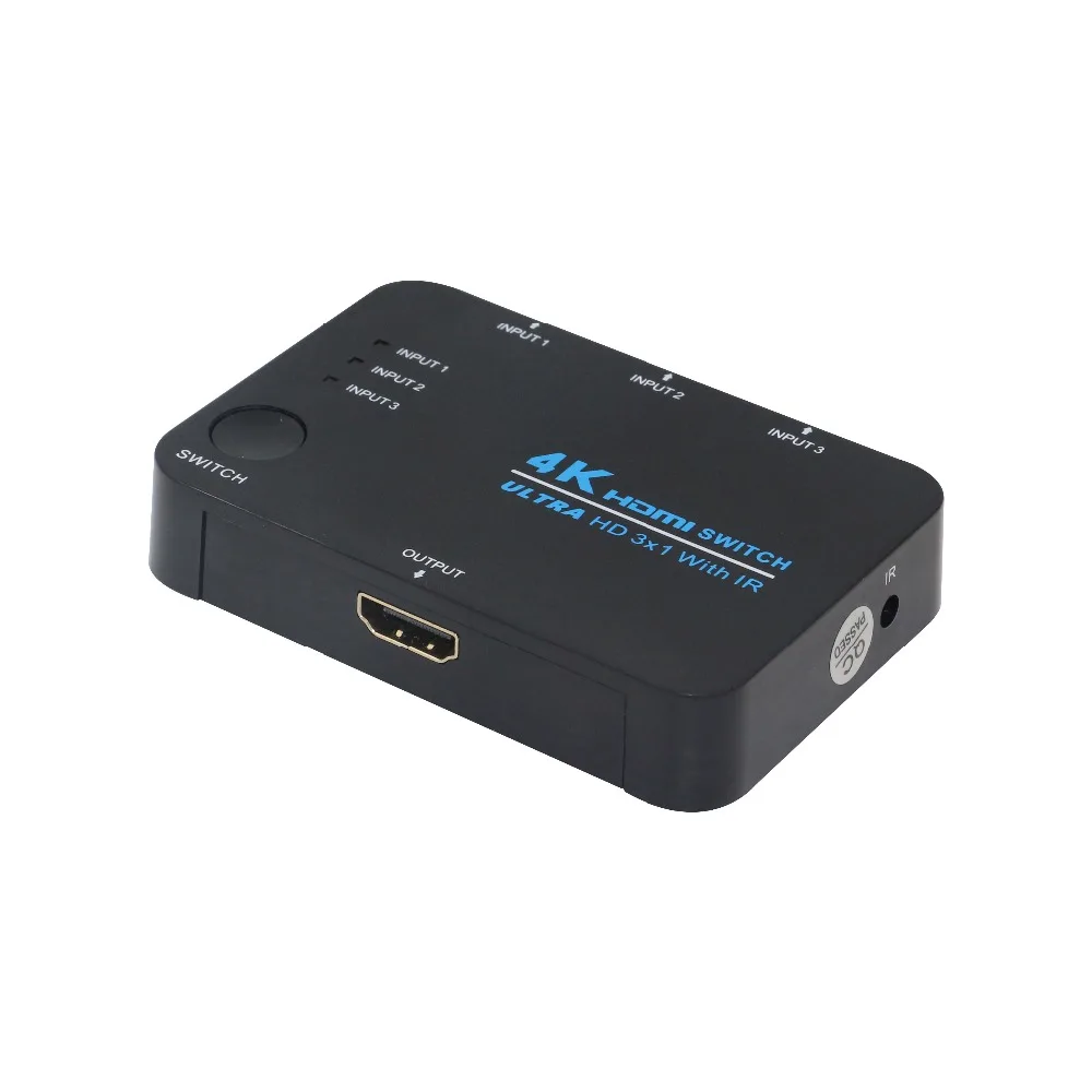 Kvm переключатель Hdmi 3 в 1 выход 4k HDMI HD видео сплиттер 3X1 порта