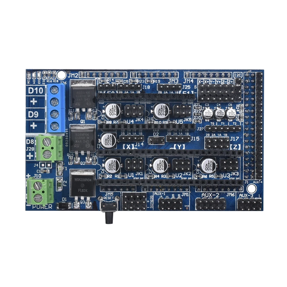 Запчасти для 3D-принтера Ramps 1 6 обновленная основа 4 5 с платой Mega2560 Reprap Control + 12864LCD