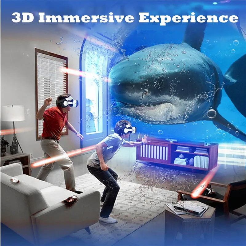 Очки виртуальной реальности для 3D фильмов видеоигр с приставкой наушников