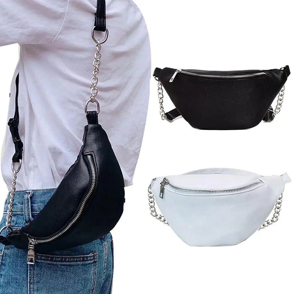 

Hot!!! Women Faux Leather Crossbody Chest Pouch Waist Fanny Pack Travel Hip Bum Bag