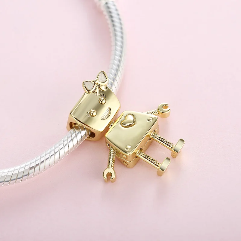 Fashion Original Pan Charms Bracelet for Women Puppy Bead Dog Pet Animal Robort Kawaii Beads Jewelry Making Accessories | Украшения и