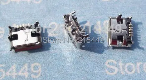 Micro 5pin usb connector 6.6 distance 100pcs/lot for many mobile and tablet repair parts | Обустройство дома