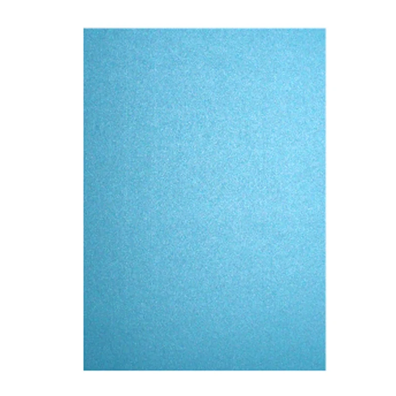 50 шт./лот A4 Размер 21*29,7 см 250gsm A5 жемчужная бумага двойная жемчужная бумага 11 цветов на выбор, DIY коробка подарочная упаковка - Цвет: blue