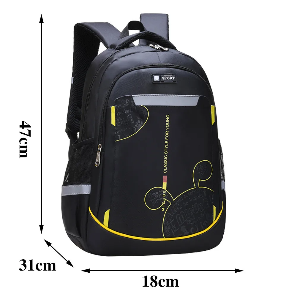 black large Новинка, ортопедические школьные сумки, водонепроницаемые школьные рюкзаки для подростков, мальчиков и девочек, детские рюкзаки, детские школьные сумки, mochila - Цвет: black large