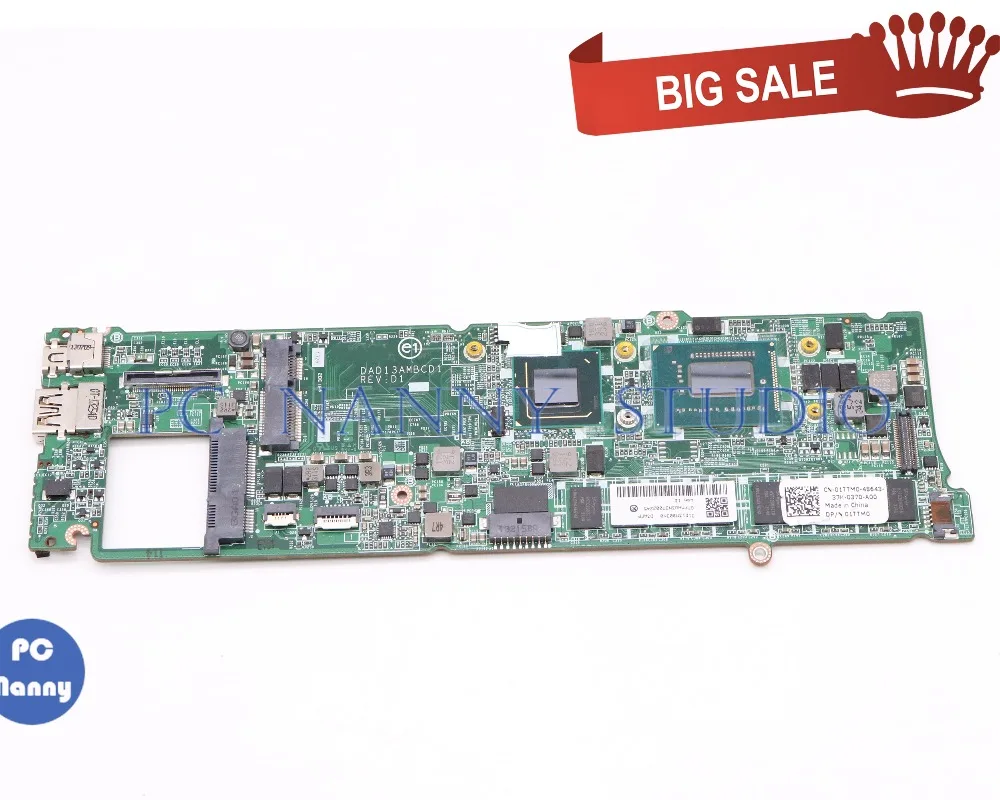 PCNANNY 01TTM0 1TTM0 для dell XPS 13 L322X материнская плата ноутбука DAD13AMBCD1 i5 3337U 1 8 ГГц 4 Гб