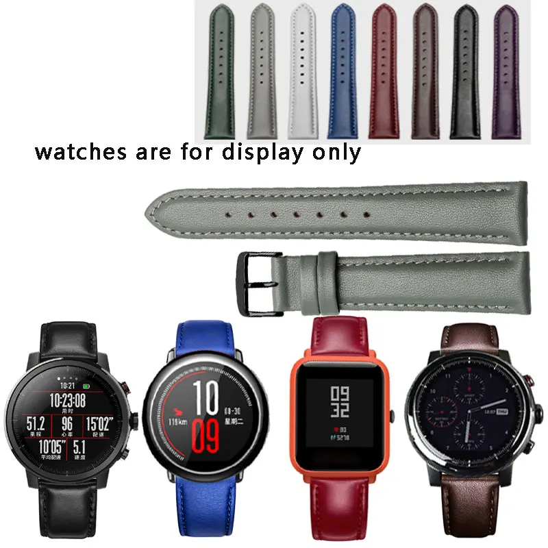 Для AMAZFIT 2S смарт часы кожаный ремешок Mi Move Молодежная версия для мужчин и женщин сменная цепь кожаный ремешок