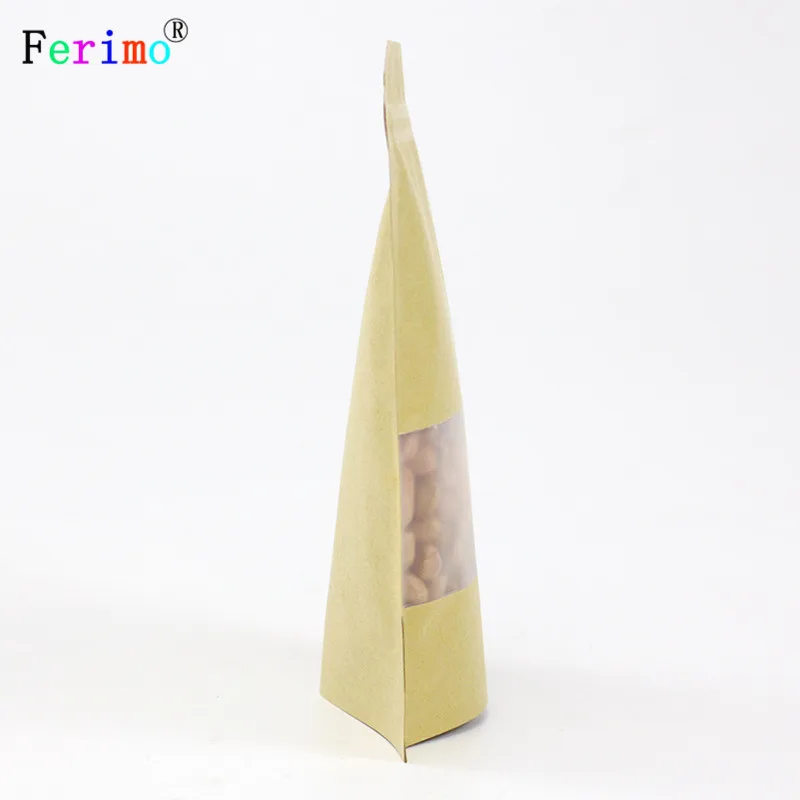 100 шт. окон и дверей самообеспеченности крафт-бумажный мешок досуг пищевая