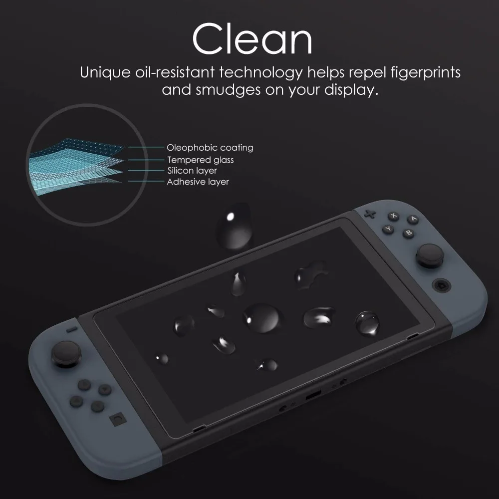 Закаленное стекло Suntaiho для nintendo Switch 3ds Ultra HD защитная пленка s Защитная Kind